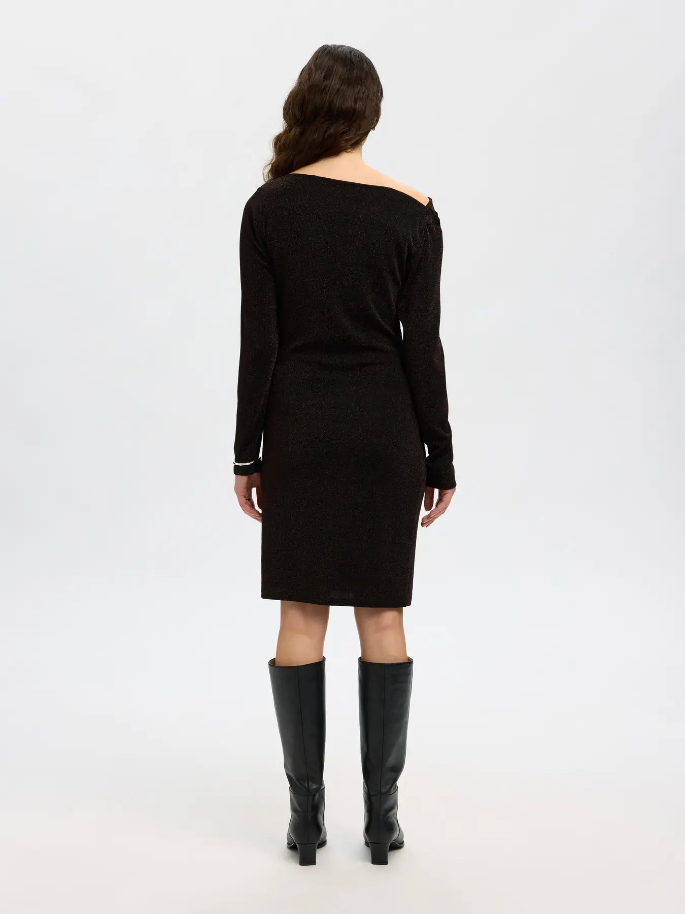 Anja Ls Slim Short Dress - Delicioso