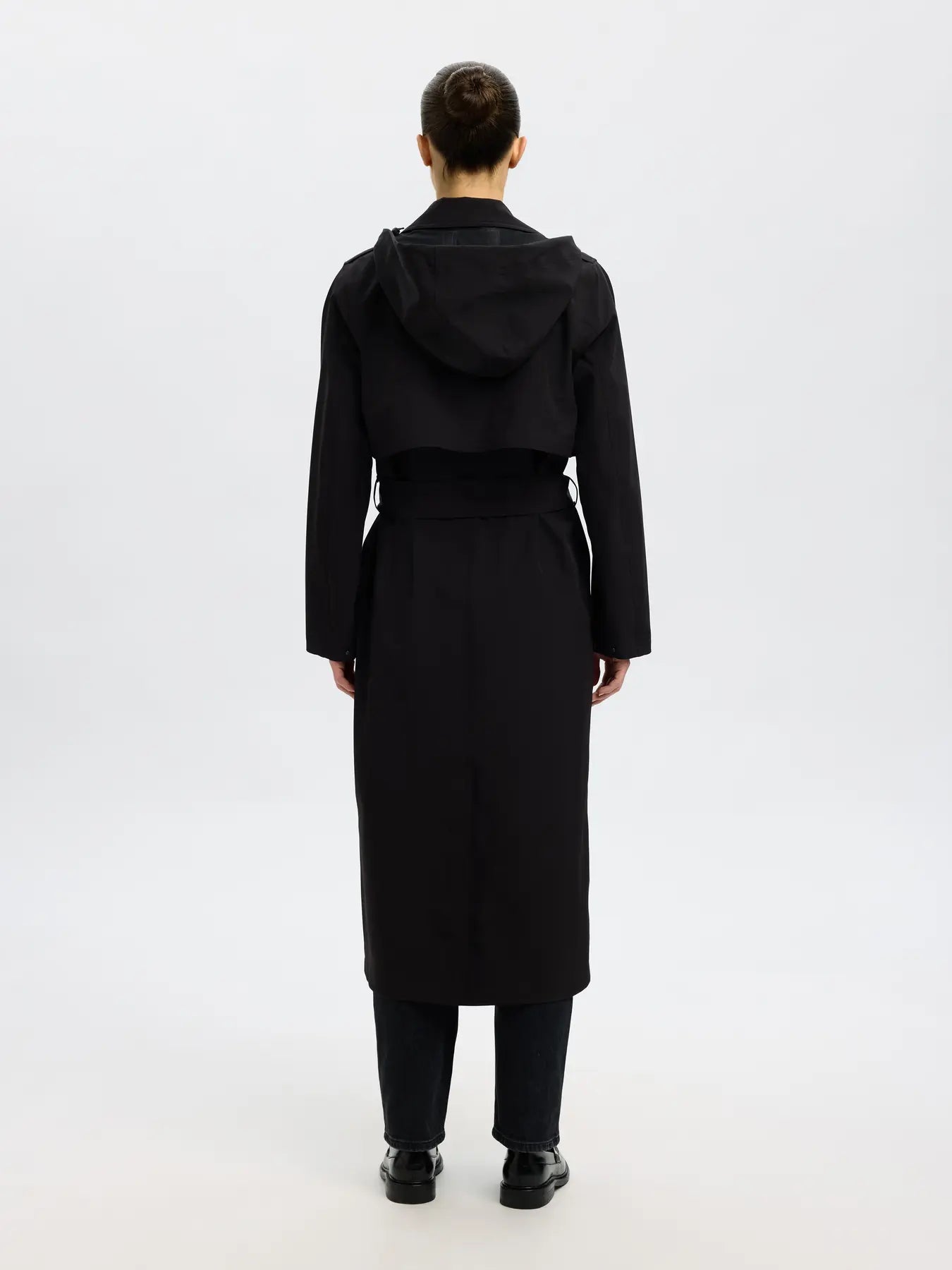 Aline Tech Trenchcoat - Black