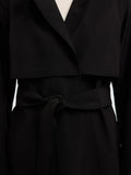 Aline Tech Trenchcoat - Black