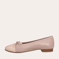 A6021 - Beige Patent/Beige Nappa