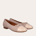 A6021 - Beige Patent/Beige Nappa