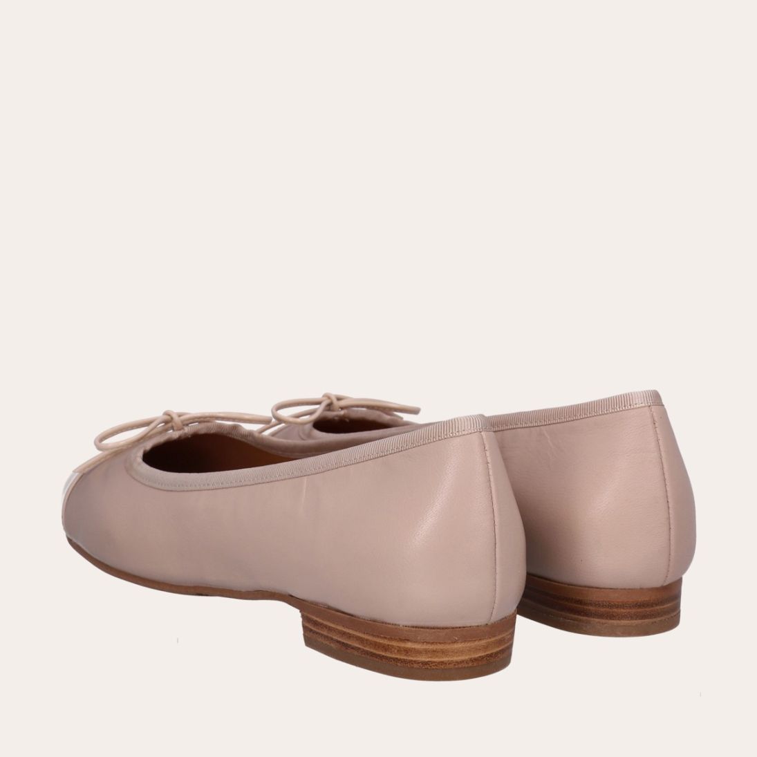 A6021 - Beige Patent/Beige Nappa