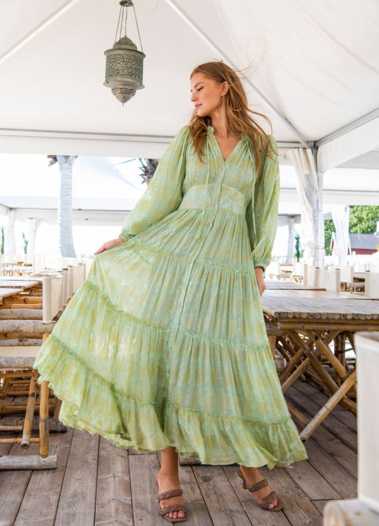 Elodie Dress - French Lime
