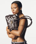 Ryder Woven Shoulder Bag - Chocolate Brown