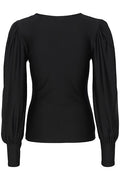 RifaGZ V-Neck Blouse - Black