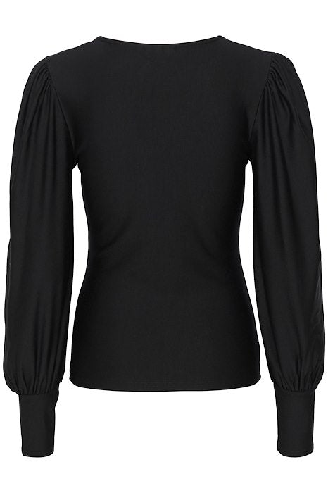 RifaGZ V-Neck Blouse - Black
