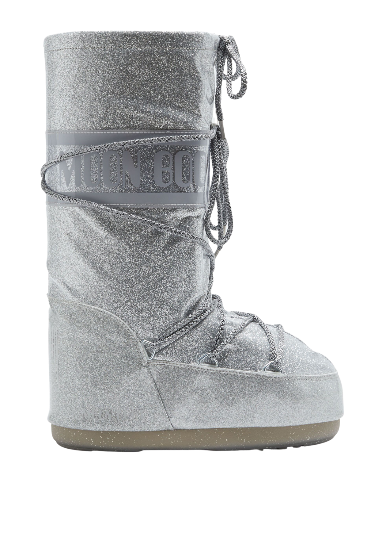 Moon Boot Icon Glitter - Silver