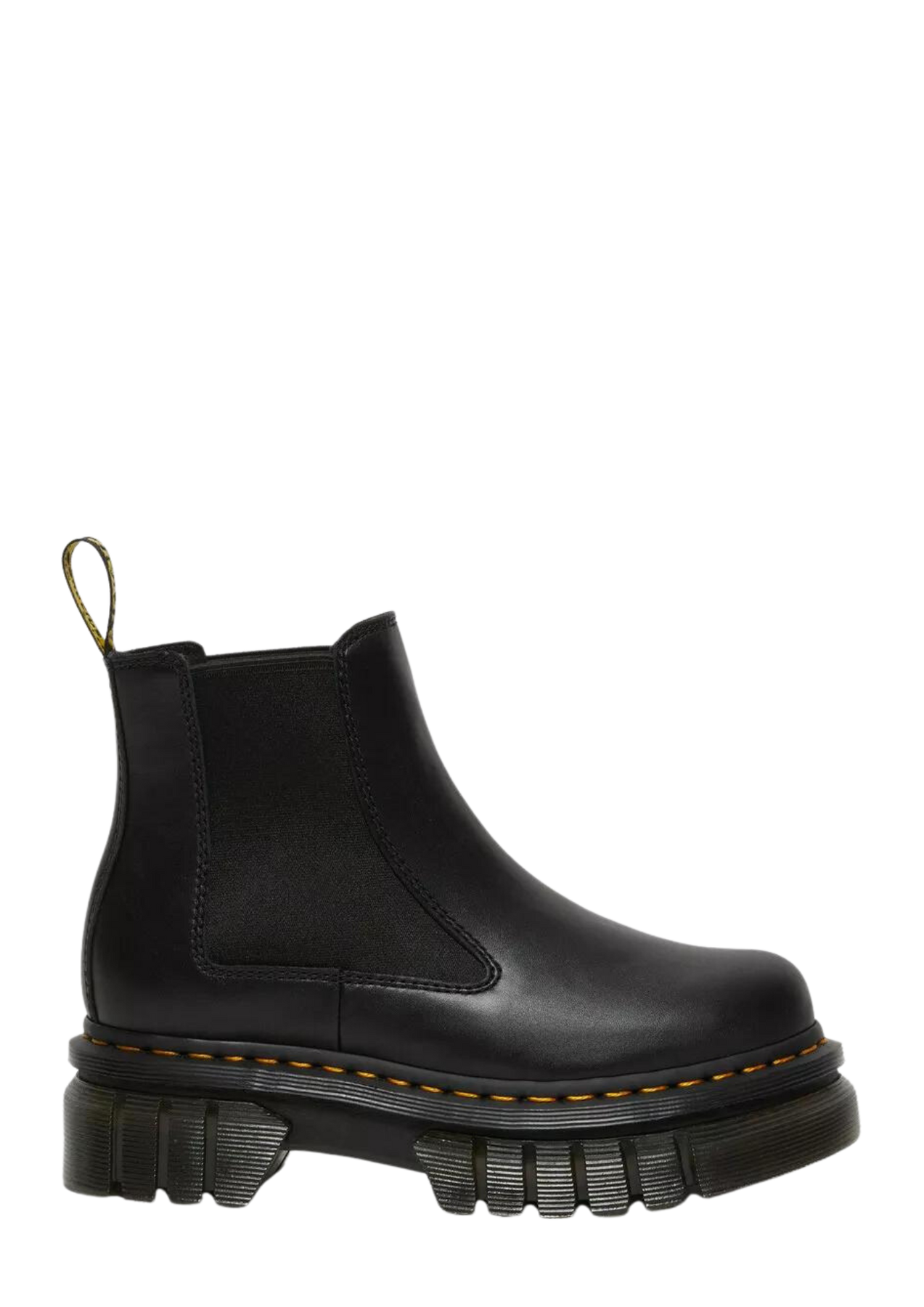 Audrick Nappa Leather Platform Chelsea Boots - Black Nappa
