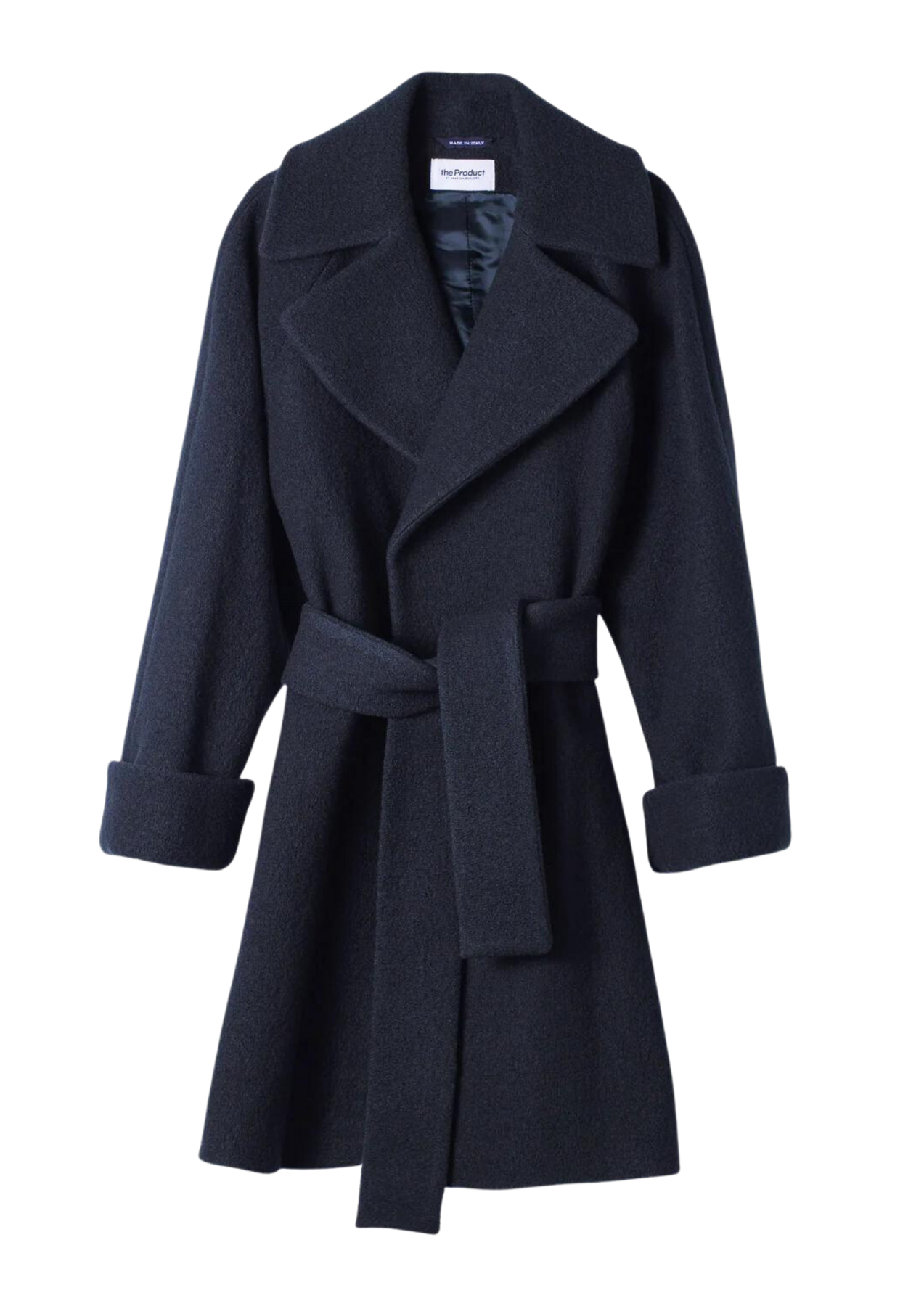 Wool Coat Mid - Dk Blue