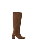 Siwa Suede Knee Boot - Dark Camel