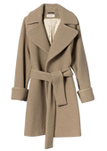 Wool Coat Mid - Taupe