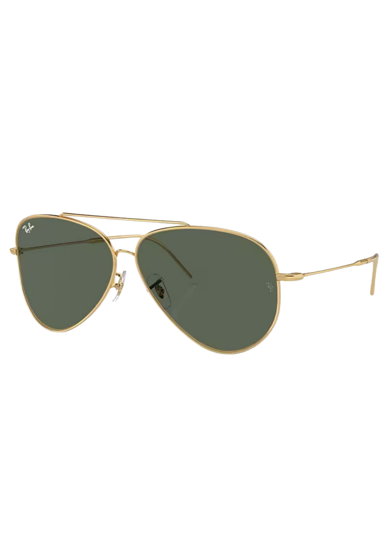 Aviator Reverse - Grön - Polished Gold