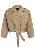 Bobby Canvas Trench Jacket - Beige
