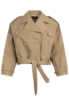 Bobby Canvas Trench Jacket - Beige