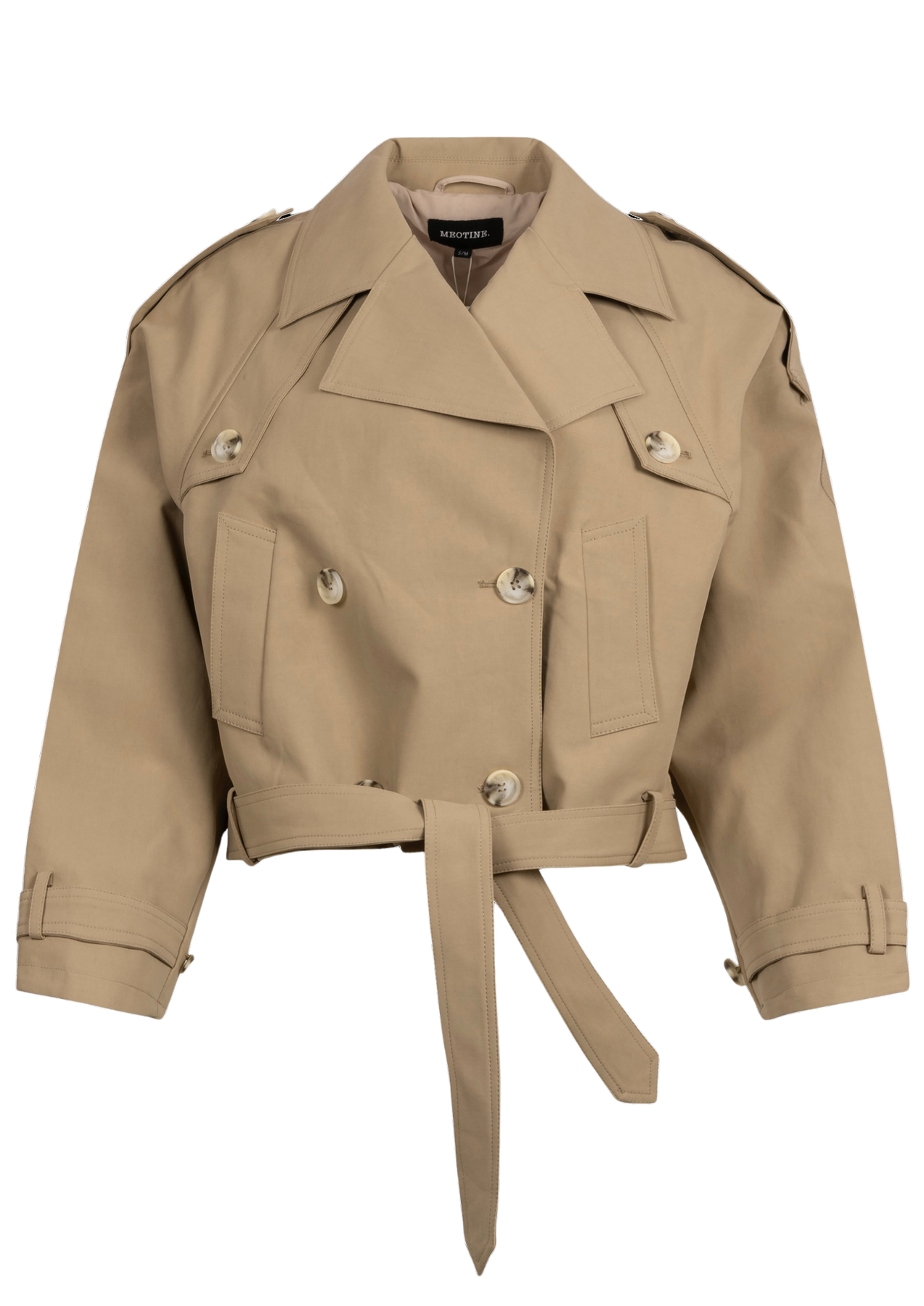 Bobby Canvas Trench Jacket - Beige