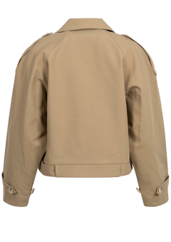 Bobby Canvas Trench Jacket - Beige