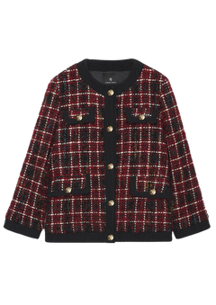 Lydia Jacket - Cherry Plaid