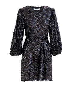 Bianca Sequin Dress - Black
