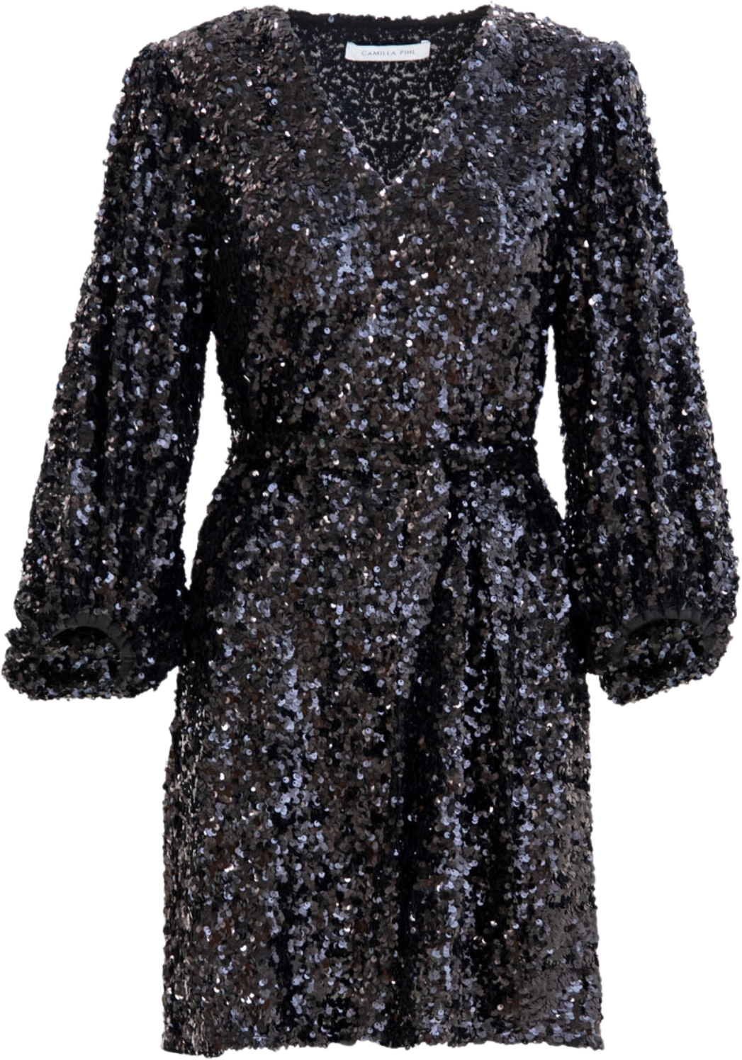Bianca Sequin Dress - Black