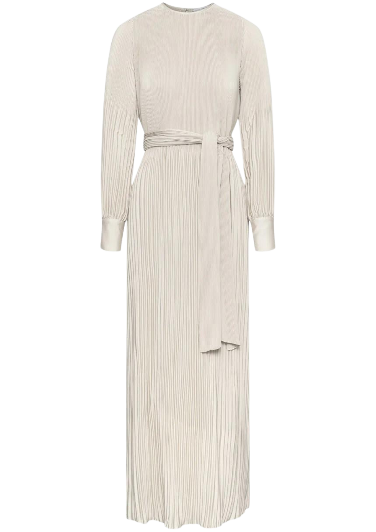 Satin Miami Long Dress - Shiny Oatmeal