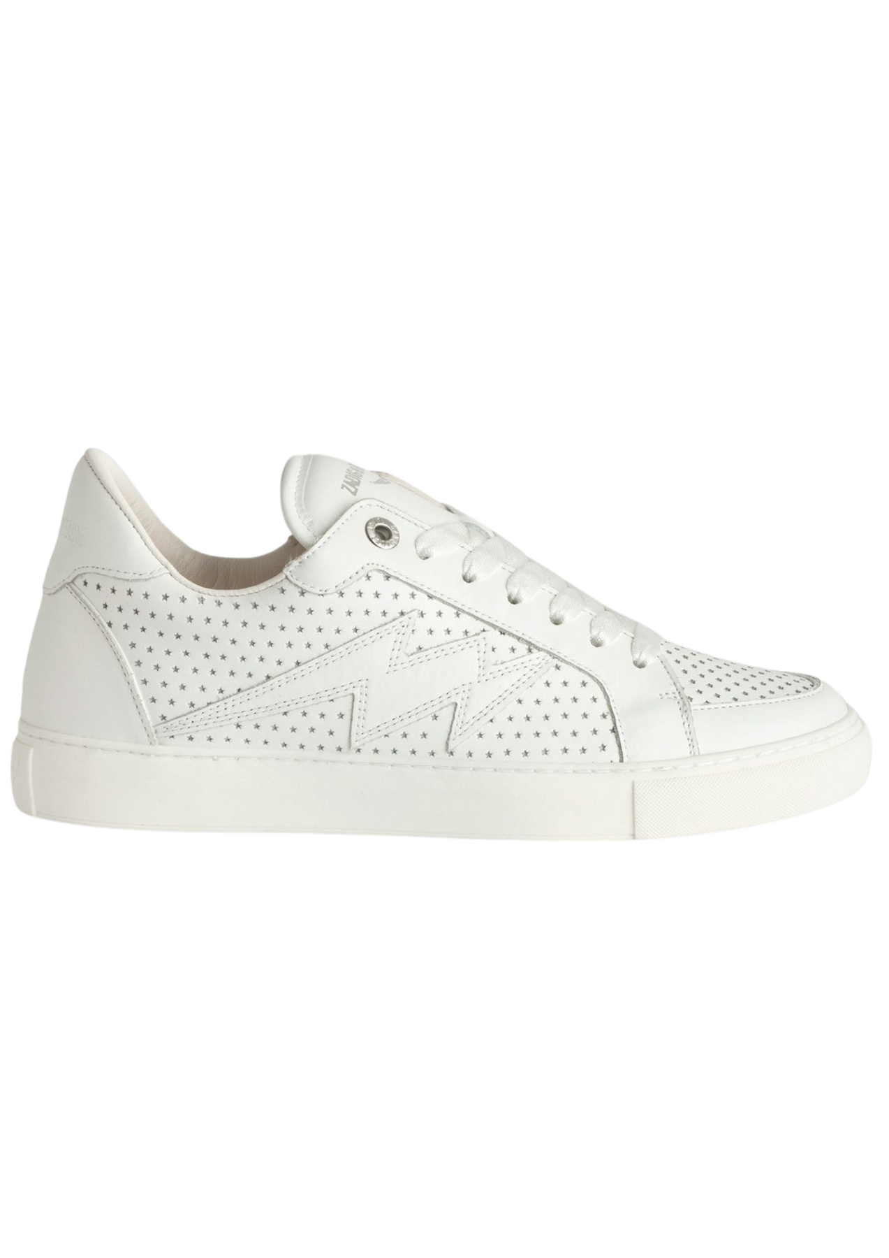 La Flash Smooth Calfskin Perfo - Blanc