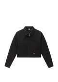 Lined Eisenhower Cropped W Rec - Black