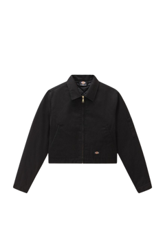 Lined Eisenhower Cropped W Rec - Black