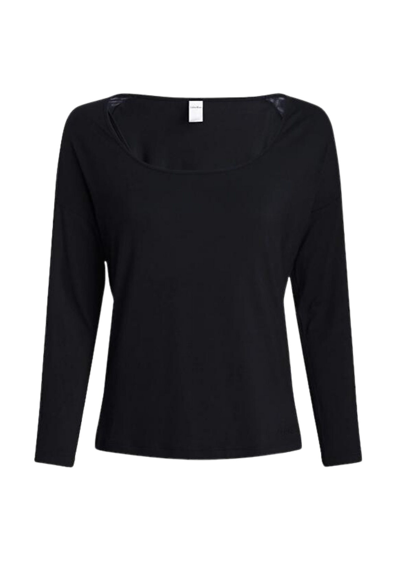 L/S Curve Neck - Black