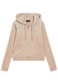 Robertson Classic Velour Zip Hoodie - Mushroom