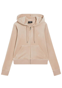 Robertson Classic Velour Zip Hoodie - Mushroom