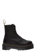 Jadon III Pisa Leather Platform Boots - Black