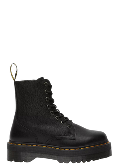 Jadon III Pisa Leather Platform Boots - Black