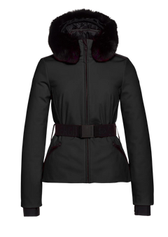 Hida Ski Jacket Faux Border - Black