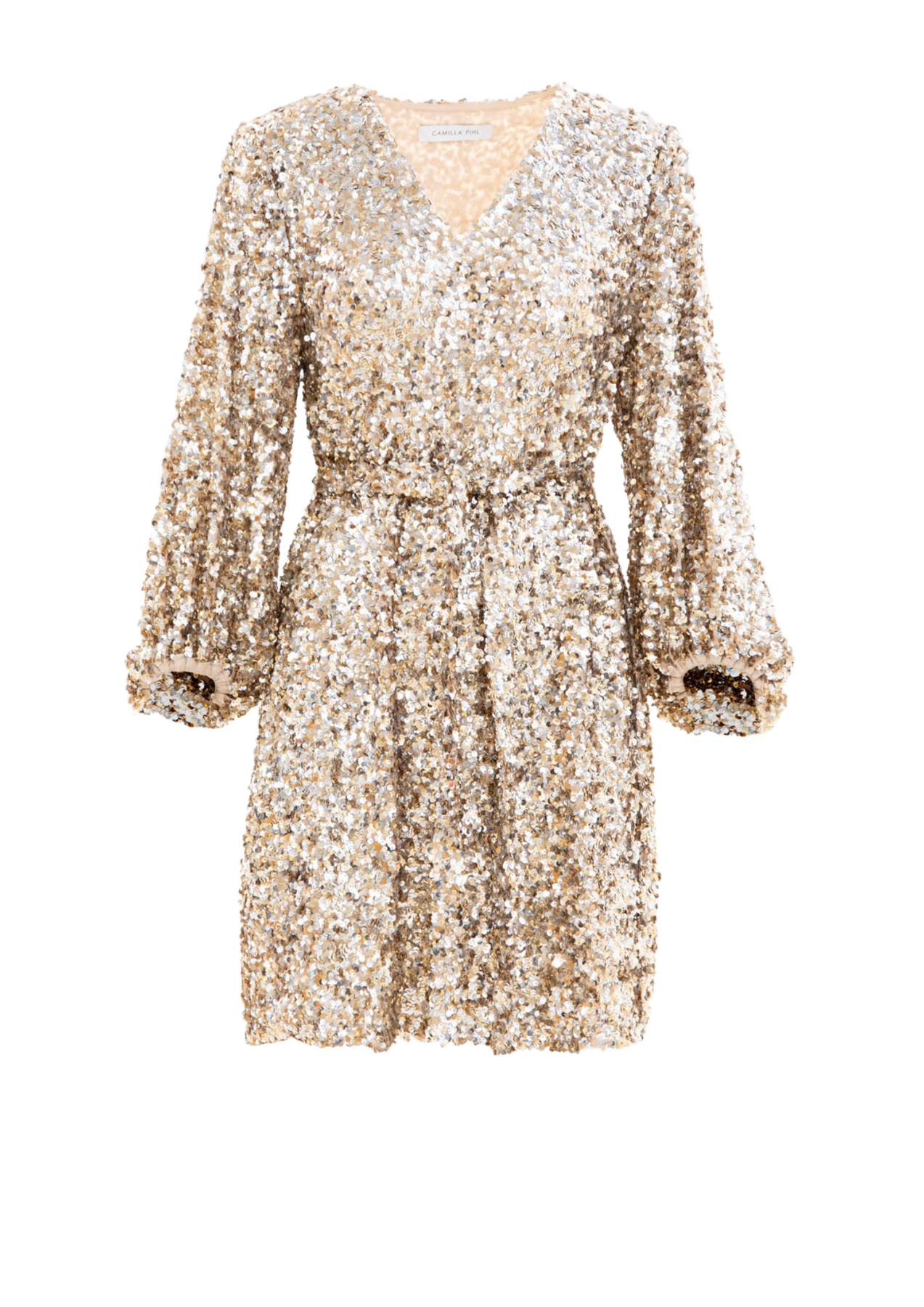 Bianca Sequin Dress - Champagne