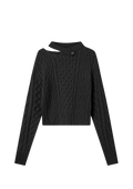 Tania Aran Knit Jumper - Mörkgrå