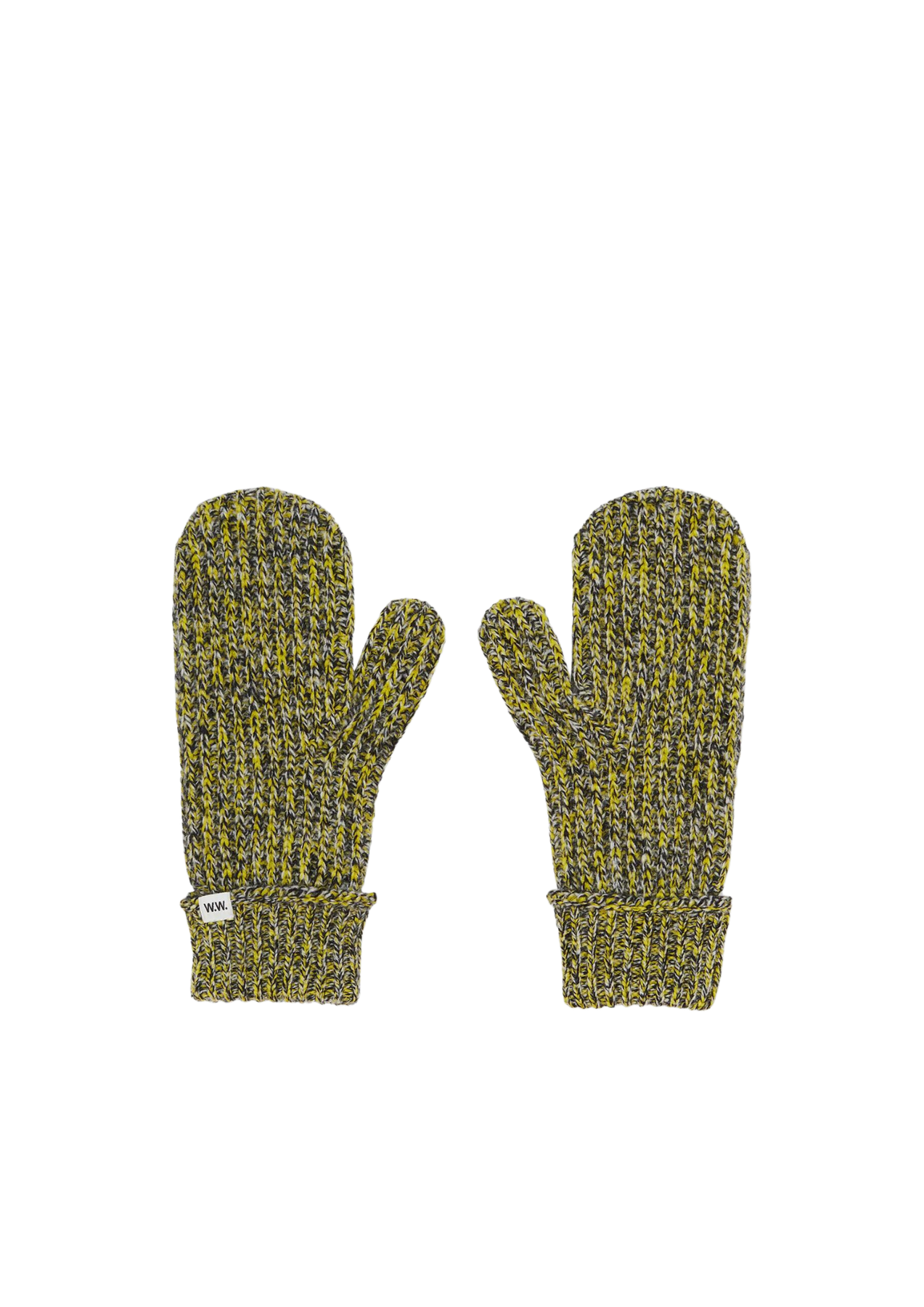 Monica Moulinere Knit Mittens - Dark Grey