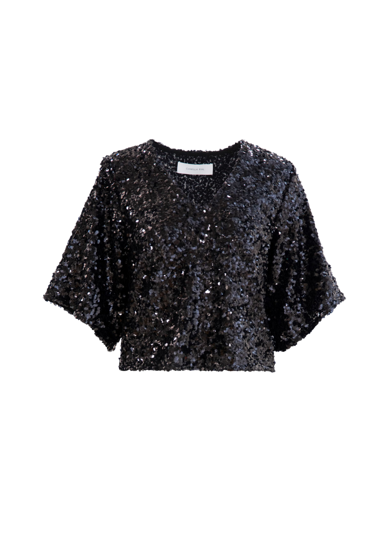 Tony Sequin Top - Black