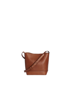 Edith Small Bucket Bag - Cognac