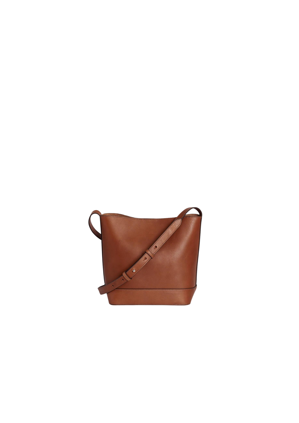 Edith Small Bucket Bag - Cognac