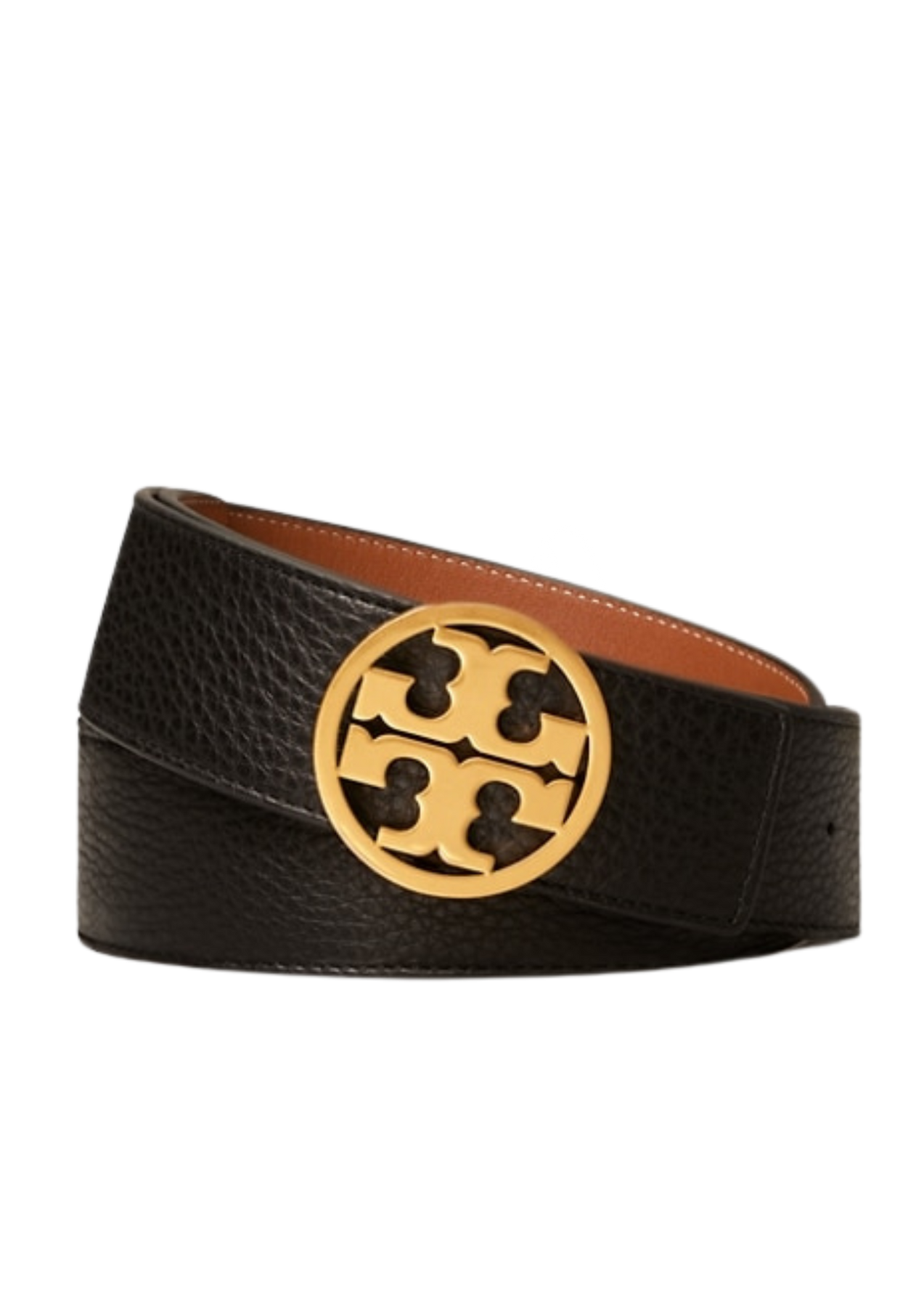 1.5" Miller Reversible Belt - Black / Classic Cuoio / Gold