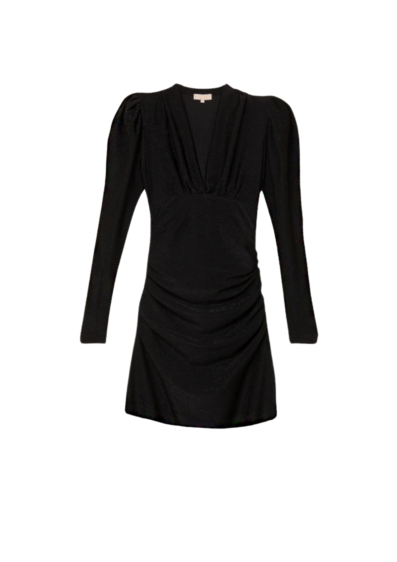 Glitter Jersey Mini Dress - Black