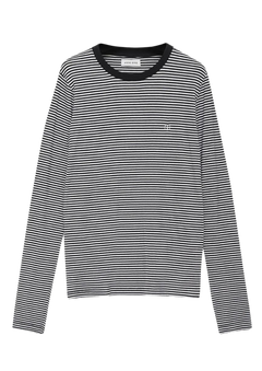 Rylan Tee - Black And White Stripe
