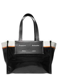 Large Morris Coated Canvas Tote - Black