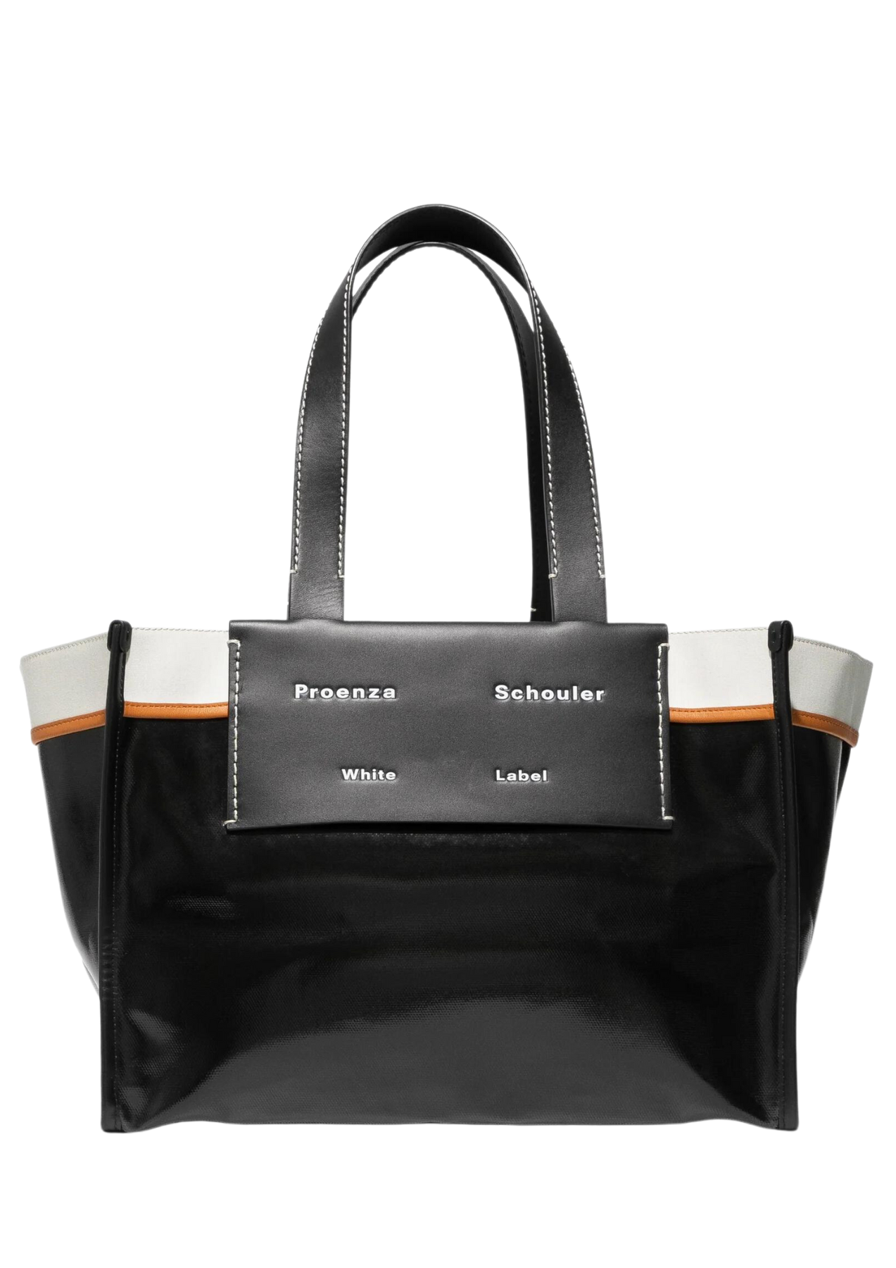 Large Morris Coated Canvas Tote - Svart
