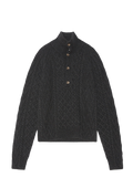 Henri Aran Knit Jumper - Brown