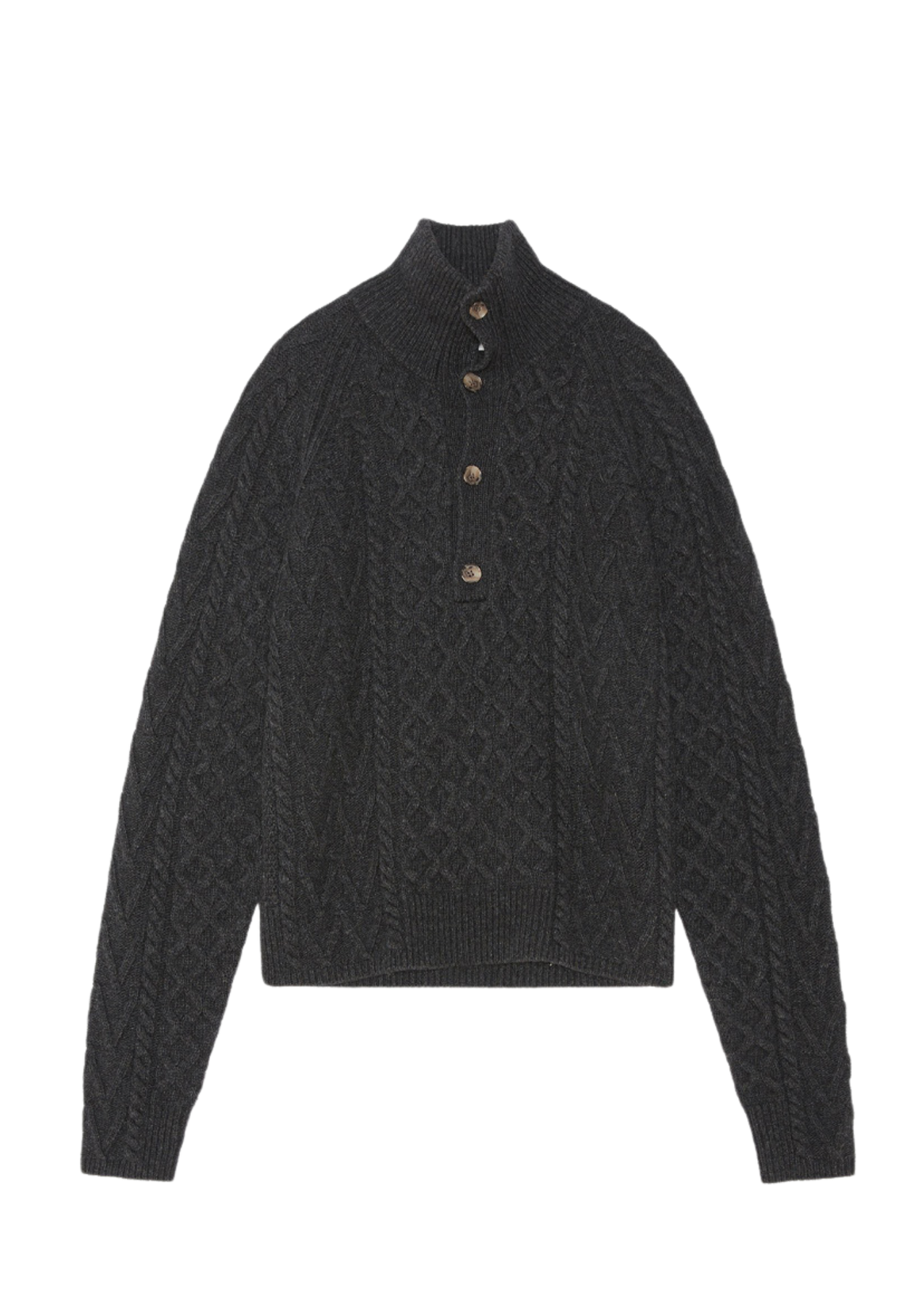 Henri Aran Knit Jumper - Brown