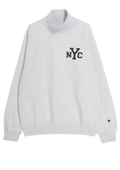 High Neck Sweatshirt - Light Grey