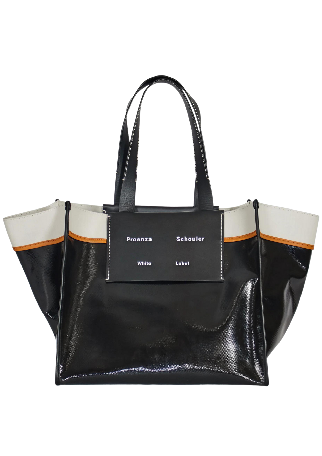XL Morris Coated Canvas Tote - Black