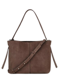 Suede Fraya Small Bag - Hot Fudge Brown