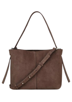 Suede Fraya Small Bag - Hot Fudge Brown